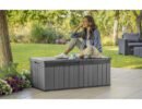 Keter Darwin 380L Plastic Storage Box – Grey-oakleysgardenmachine- Free shipping