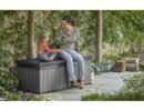 Keter Darwin 380L Plastic Storage Box – Grey-oakleysgardenmachine- Free shipping