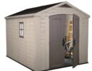 Keter 8’x11′ Factor Heavy Duty Plastic Garden Shed – Beige-oakleysgardenmachine- Free shipping