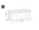 Keter Darwin 380L Plastic Storage Box – Grey-oakleysgardenmachine- Free shipping
