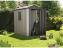 Keter 4’x6′ Factor Heavy Duty Plastic Garden Shed – Beige-oakleysgardenmachine- Free shipping