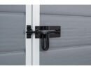 Keter 6′ x 6′ Manor Plastic Pent Garden Storage Shed – Grey-oakleysgardenmachine- Free shipping